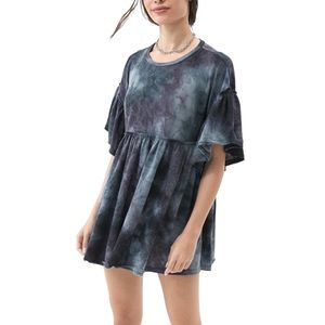 NWT UO Tie Dye Grunge 90s Babydoll Dress